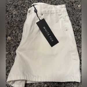 White Fox Cream shorts